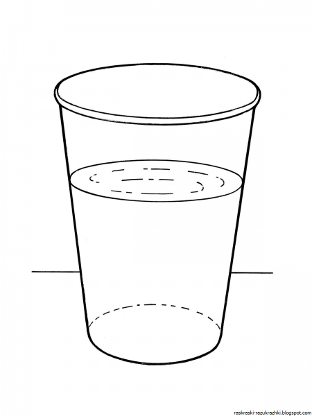 Стакан раскраска