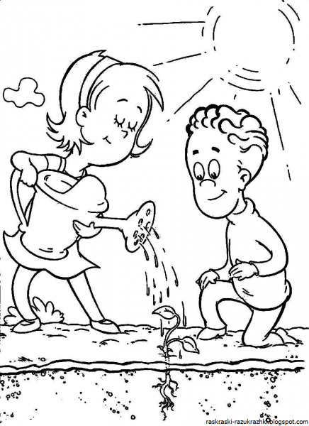 Раскраска вода в природе для детей
