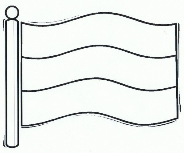 Флаг России раскраска
