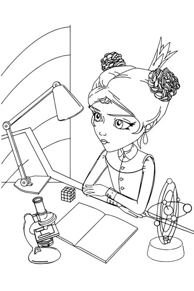 Раскраски для девочек царевны