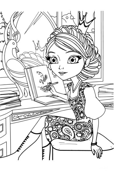 Раскраски из мультика принцесса София