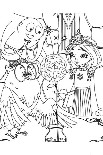 Сказка о мёртвой царевне и о семи богатыряхраскраски