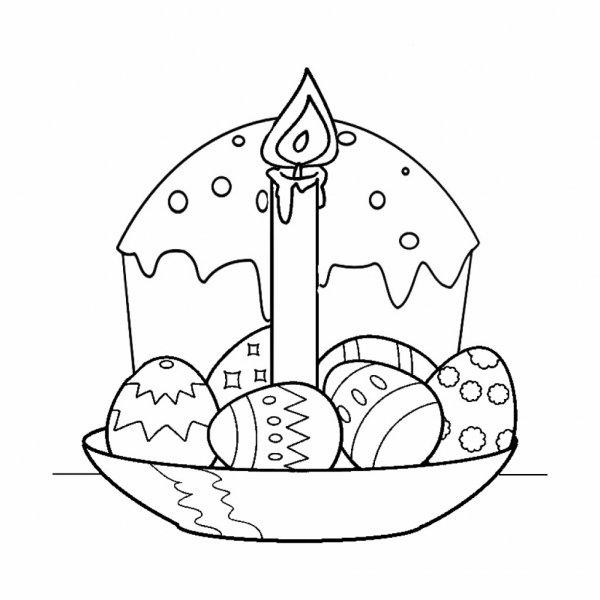 Раскраска Пасха