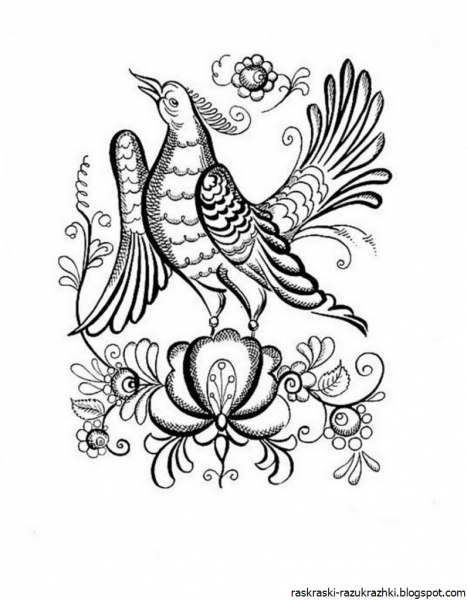 Грецкая роспись раскраска