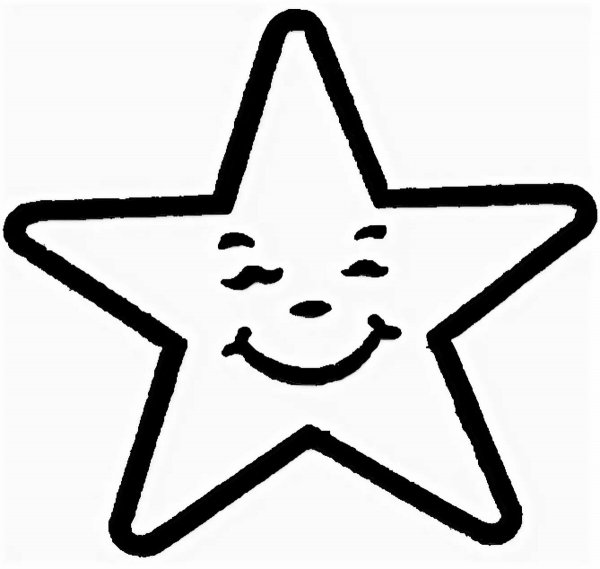 Раскраска Звездочка