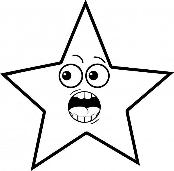 Звездочка раскрасить