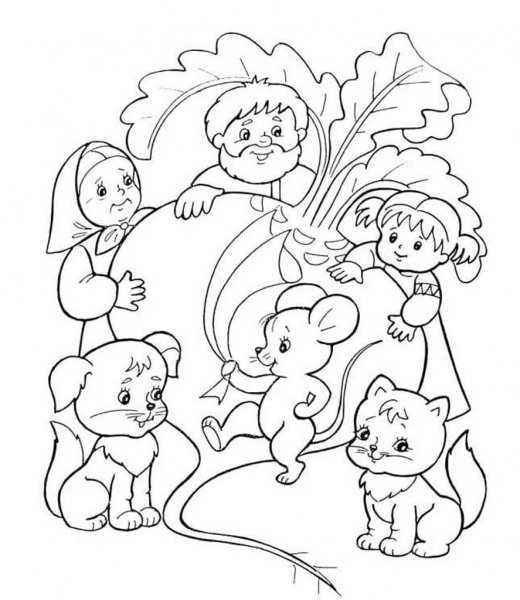 Река раскраска