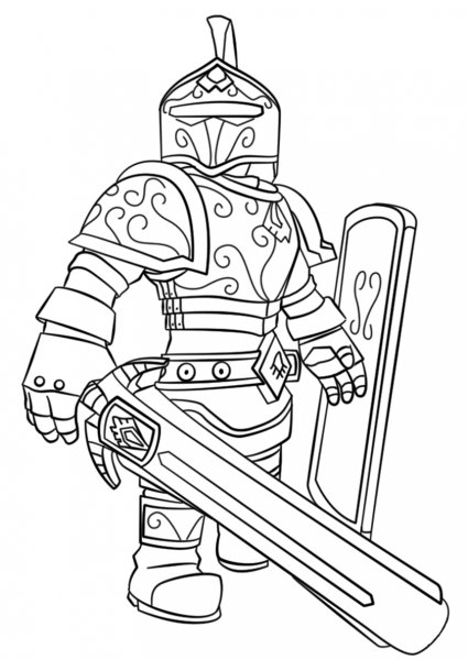 Разукрашки для мальчиков Рыцари