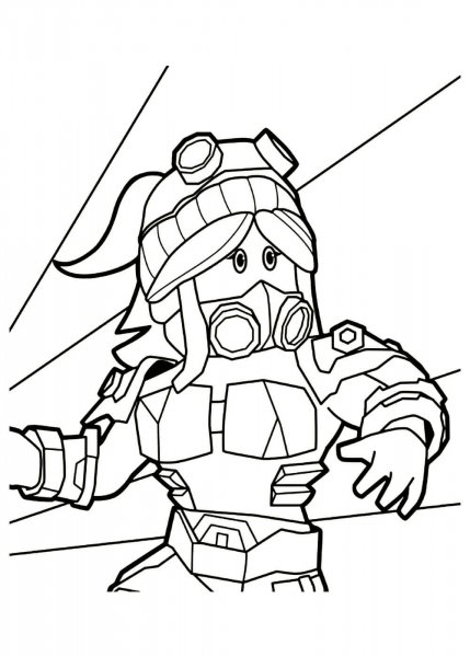 Раскраска РОБЛОКС распечатать