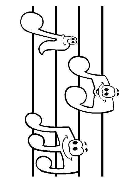 Нотки раскраска