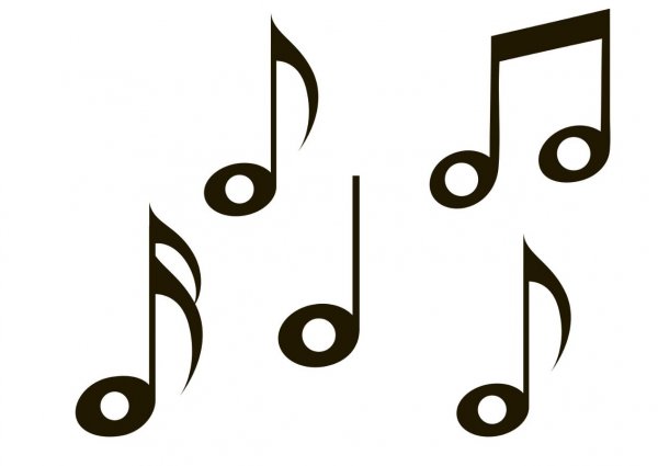 Шаблон нотки