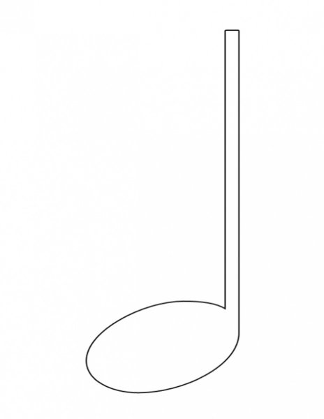 Нотки для раскрашивания