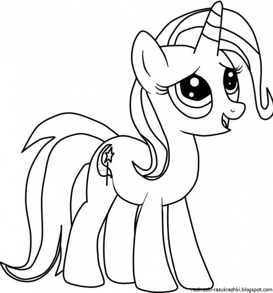 Раскраска пони трикси