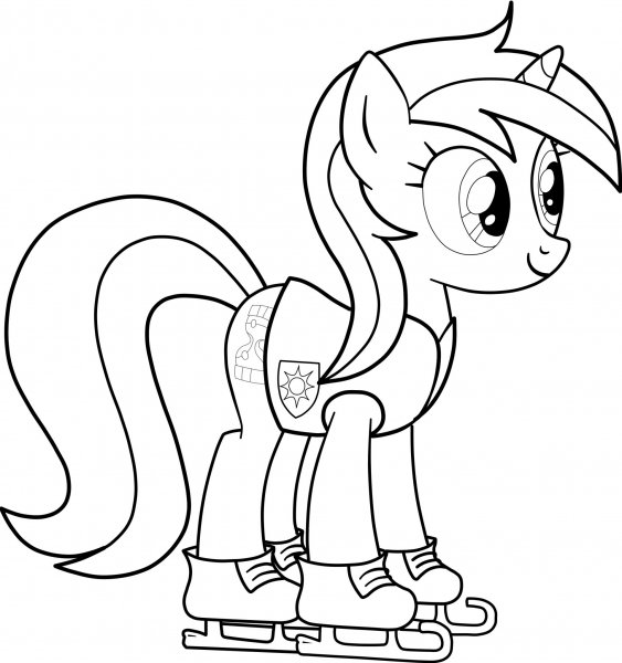 My little Pony раскраска