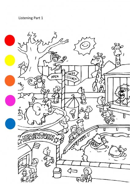 Зоопарк картинки раскраски