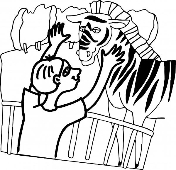 Раскраска зоопарк