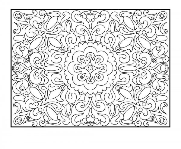 Ковер раскраска