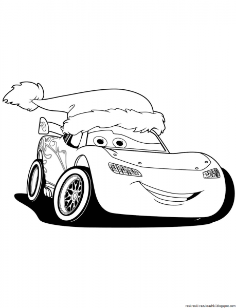 Раскраски Тачки Маккуин