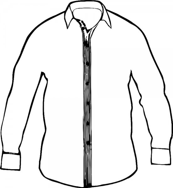 Рубашка раскраска