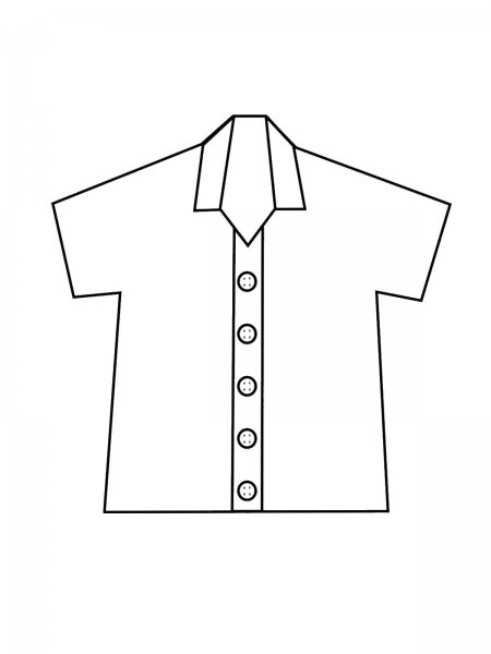 Рубашка раскраска