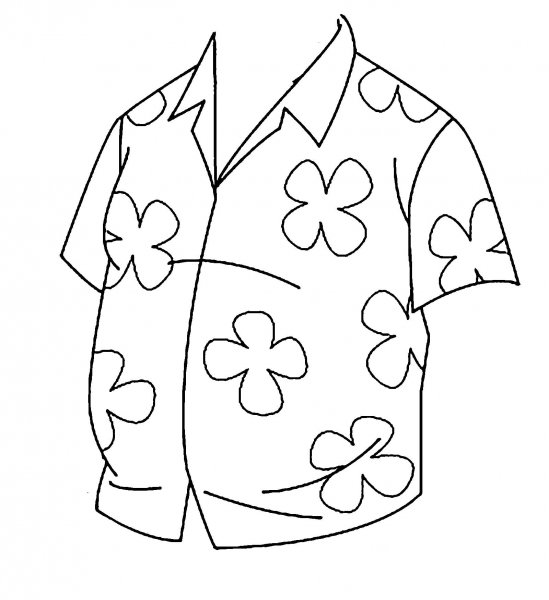 Трафареты рубашек для раскрашивания