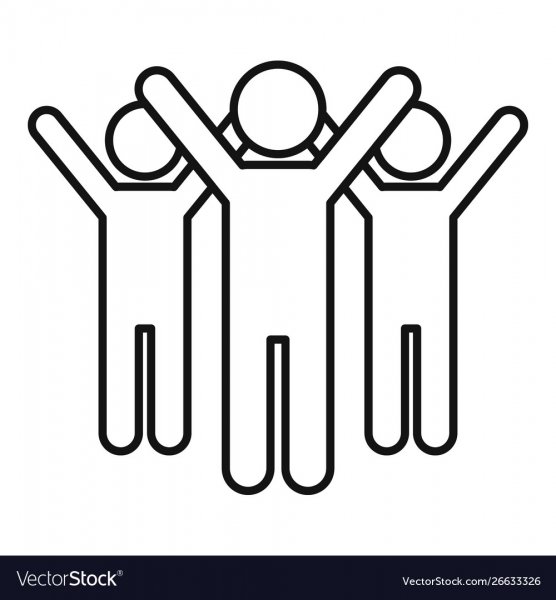 Контурные изображения волонтер