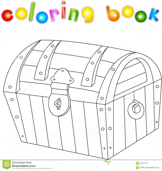 Детский сундучок раскраска