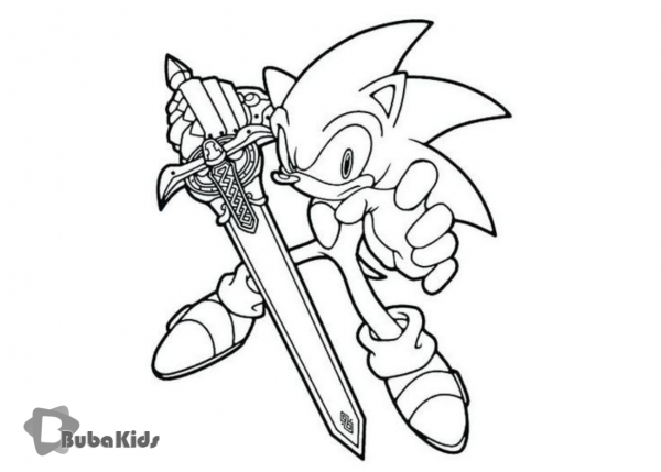 Разукрашки Соник Шедоу