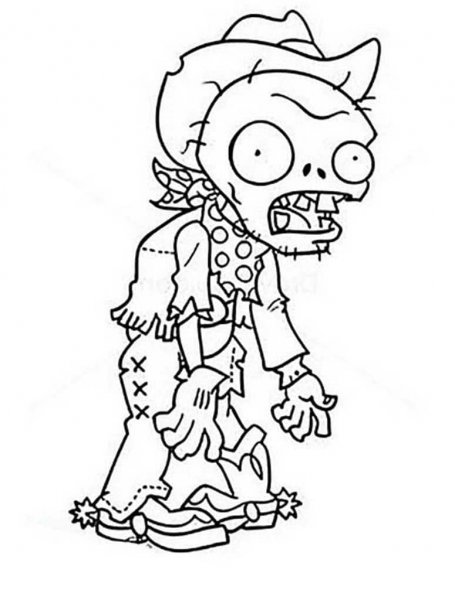 Plants vs Zombies раскраска