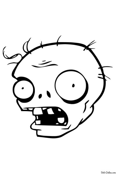 Веселые зомби раскраски