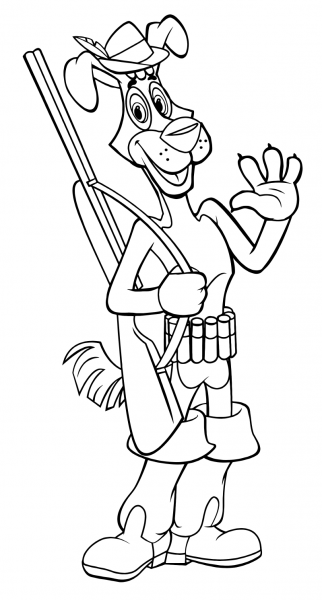 Дядя Федор пес и кот раскраска