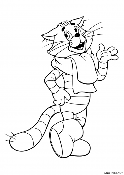 Успенский дядя Федор пес и кот раскраска