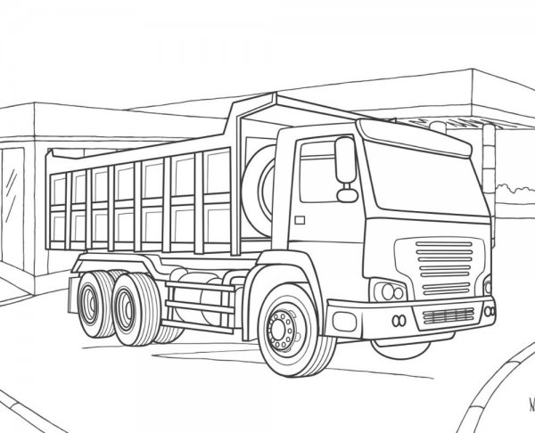 Раскраска грузовик
