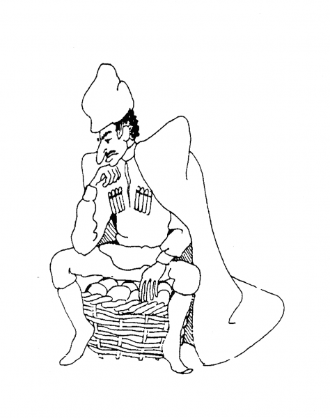 Грузин рисунок карандашом