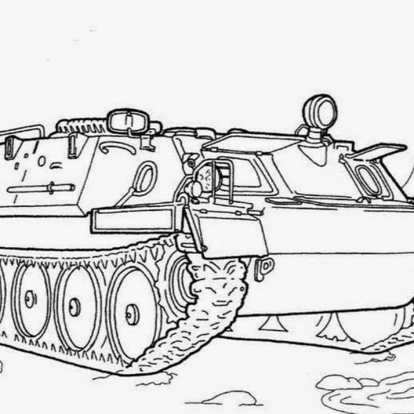 БТР раскраска