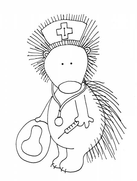 Раскраска выздоравливай