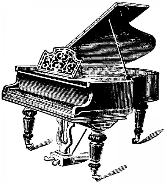Клавесин клипарт