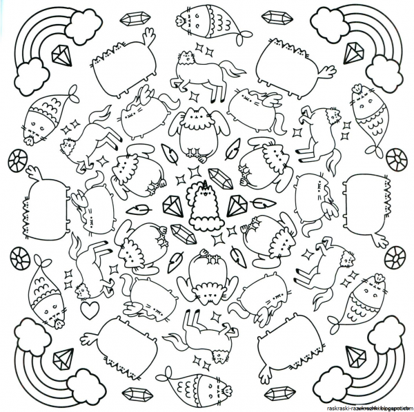 Раскраски Стикеры