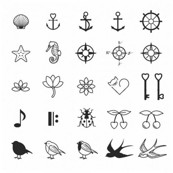 Маленькие Татуировки для девушек эскизы