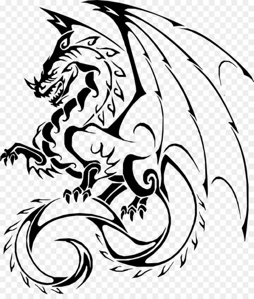 Тату дракон