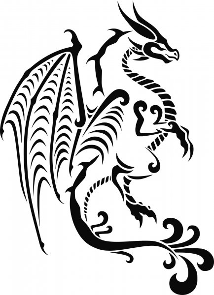 Дракон узор