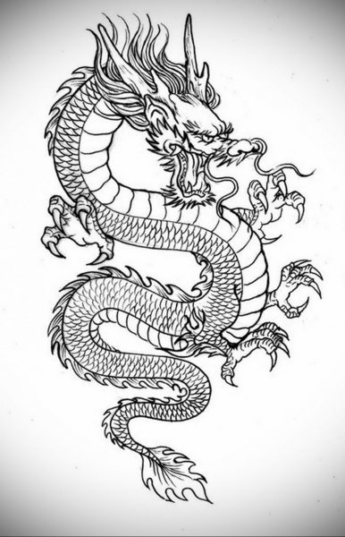 Дракон Сюаньлун тату