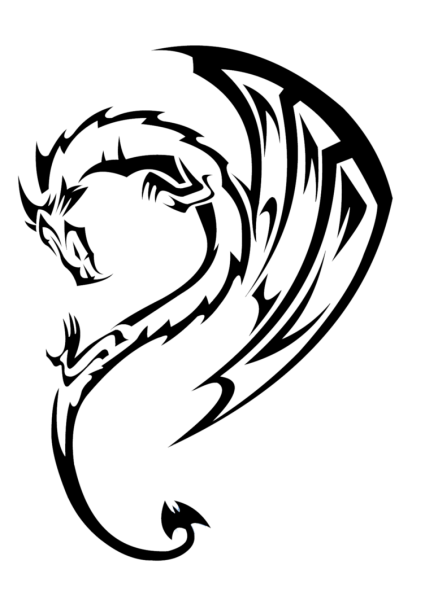 Стилизованное изображение дракона
