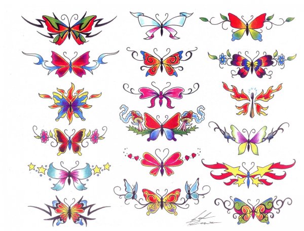 Цветные тату для детей