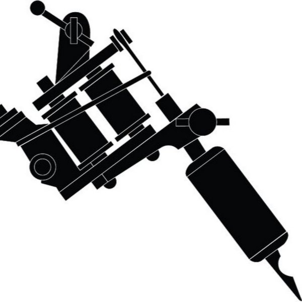 Тату машинка силуэт