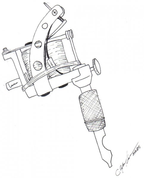 Индукционная тату машинка чертеж