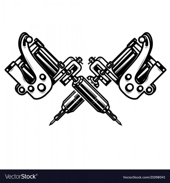 Тату машинка вектор