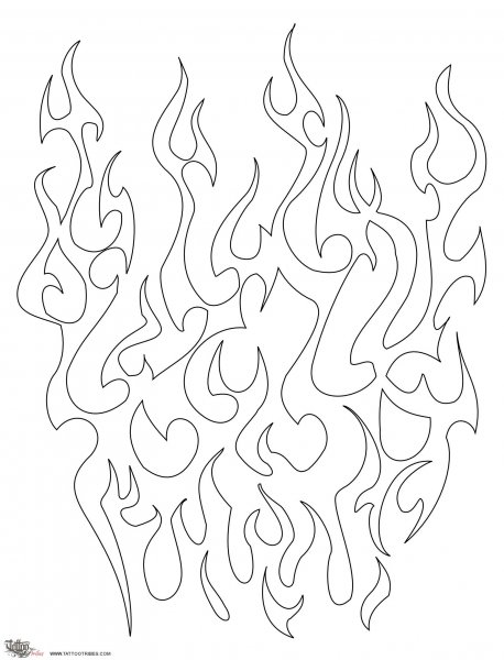 Огонь эскиз