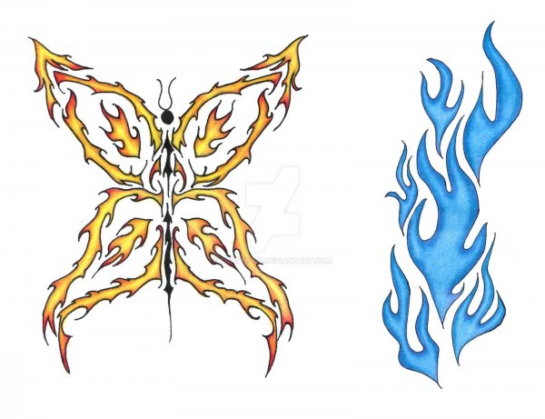 Флейм эскиз