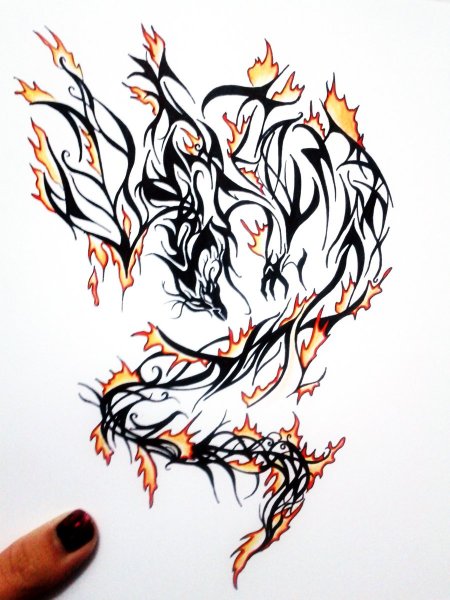 Татуировки эскизы огонь